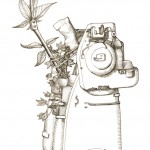 Flower Machine Sepia